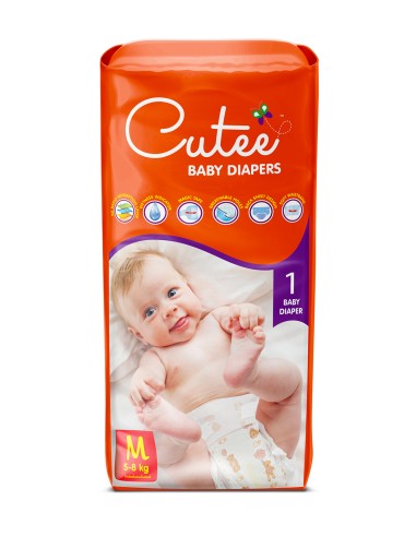 Cutee Baby Diapers Single Pack - Medium